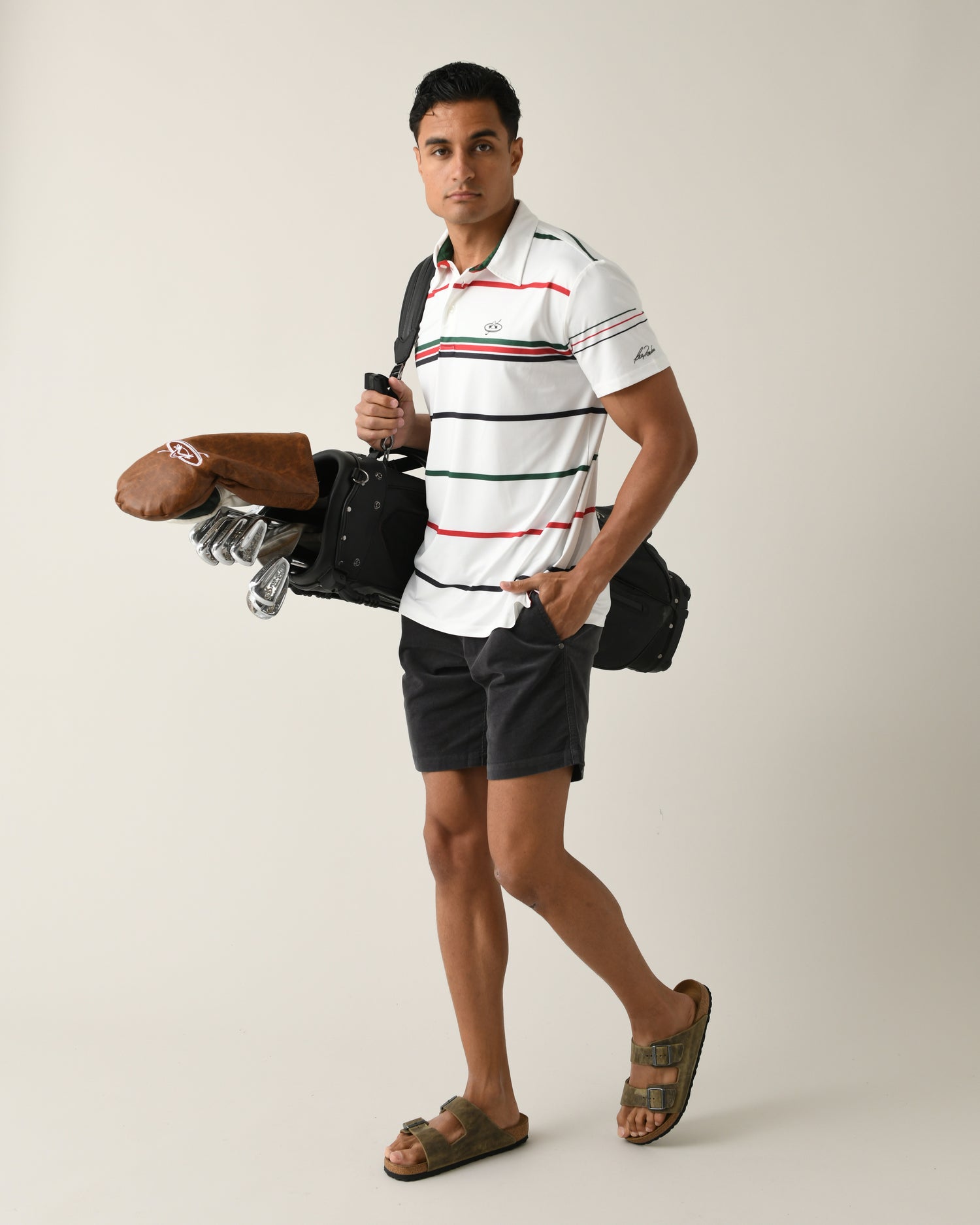 Mexico Fun Stripe Polo