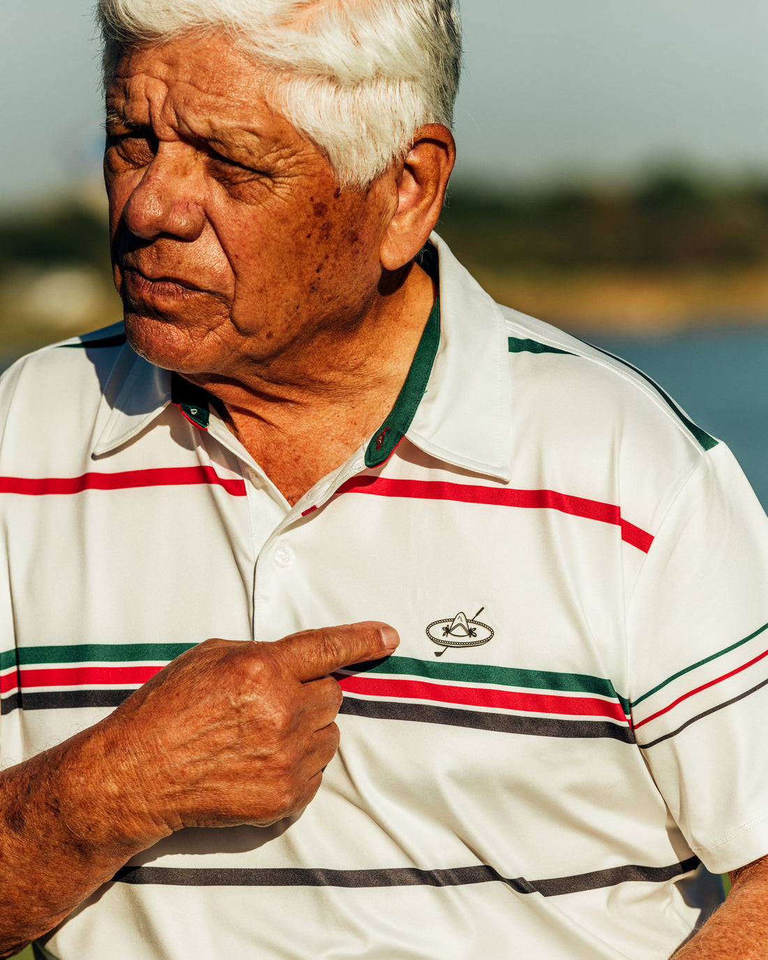 Mexico Fun Stripe Polo