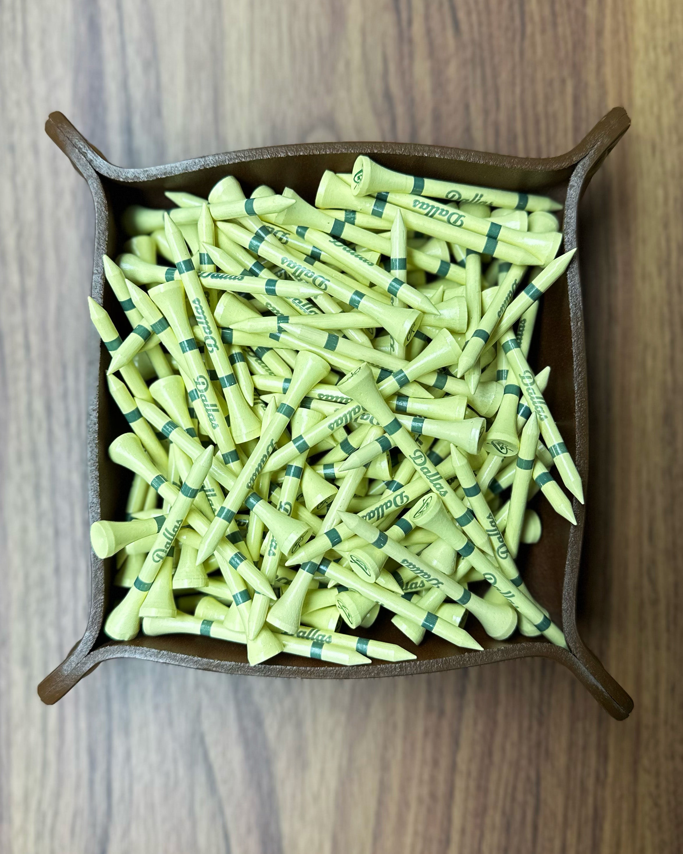 50 Pack Dallas Yellow Golf Tees