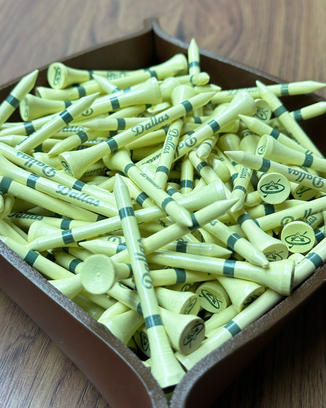 50 Pack Dallas Yellow Golf Tees