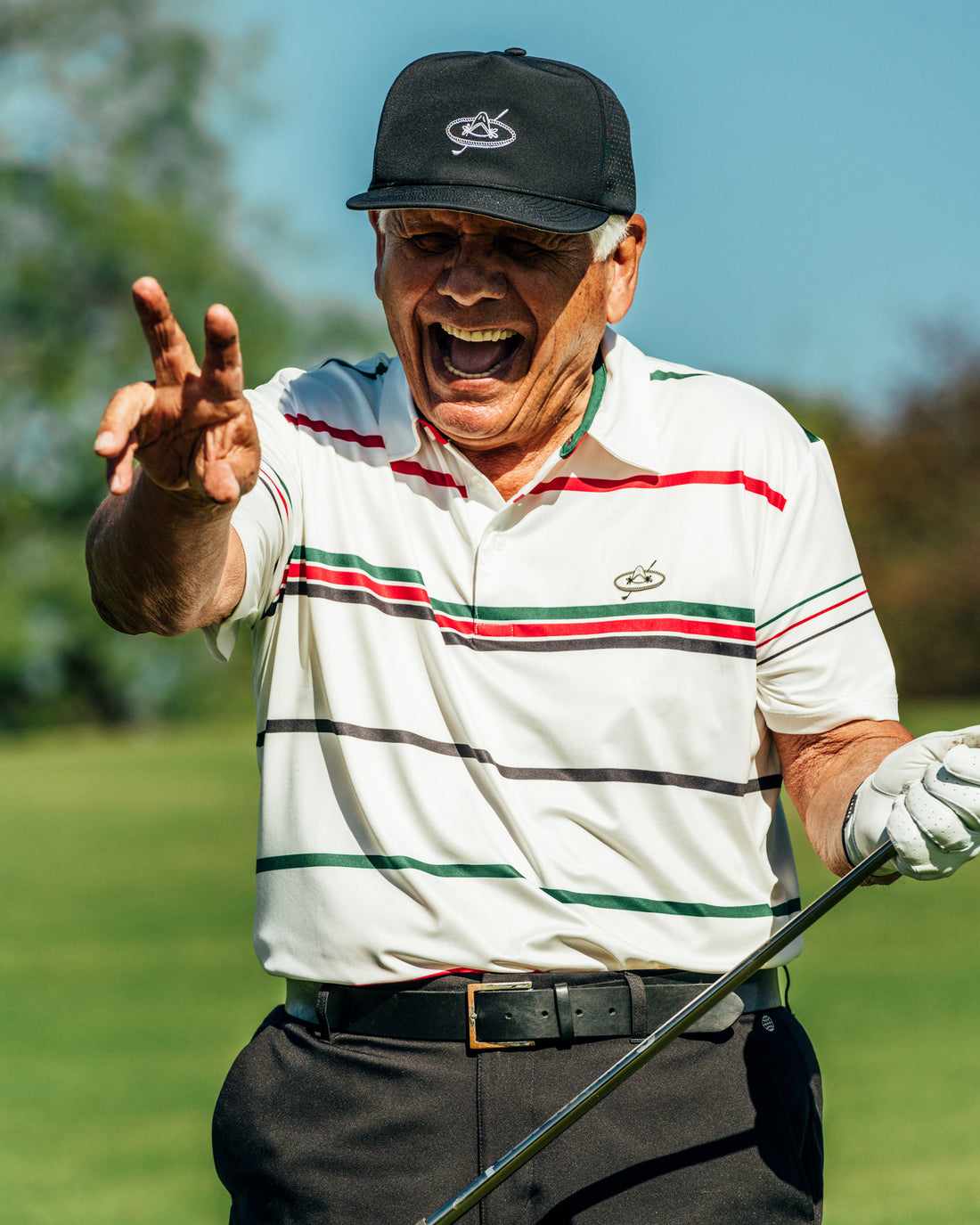 Mexico Fun Stripe Polo