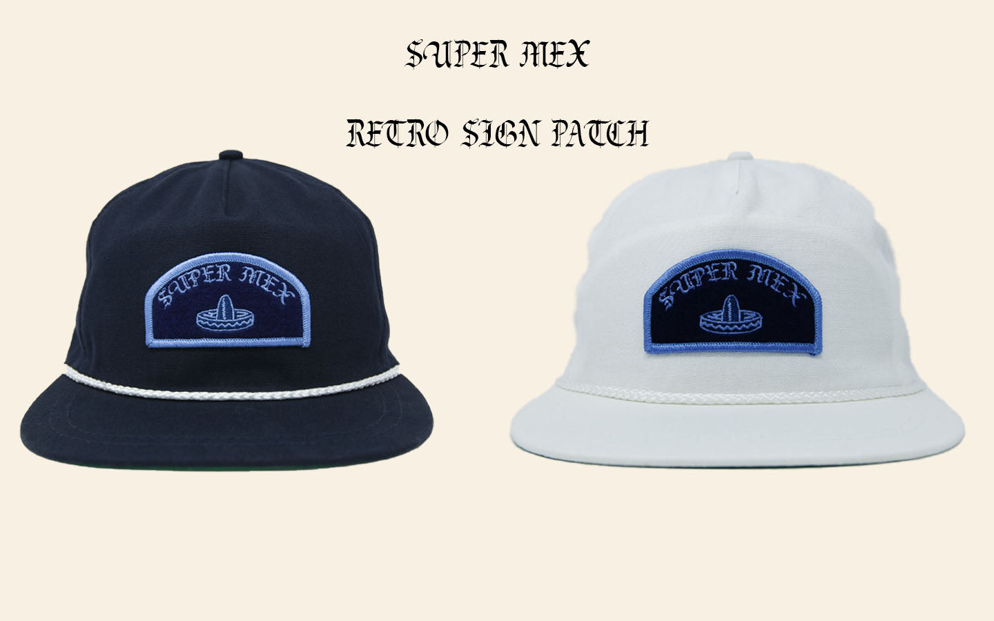 Super Mex Patch Retro Rope Hat